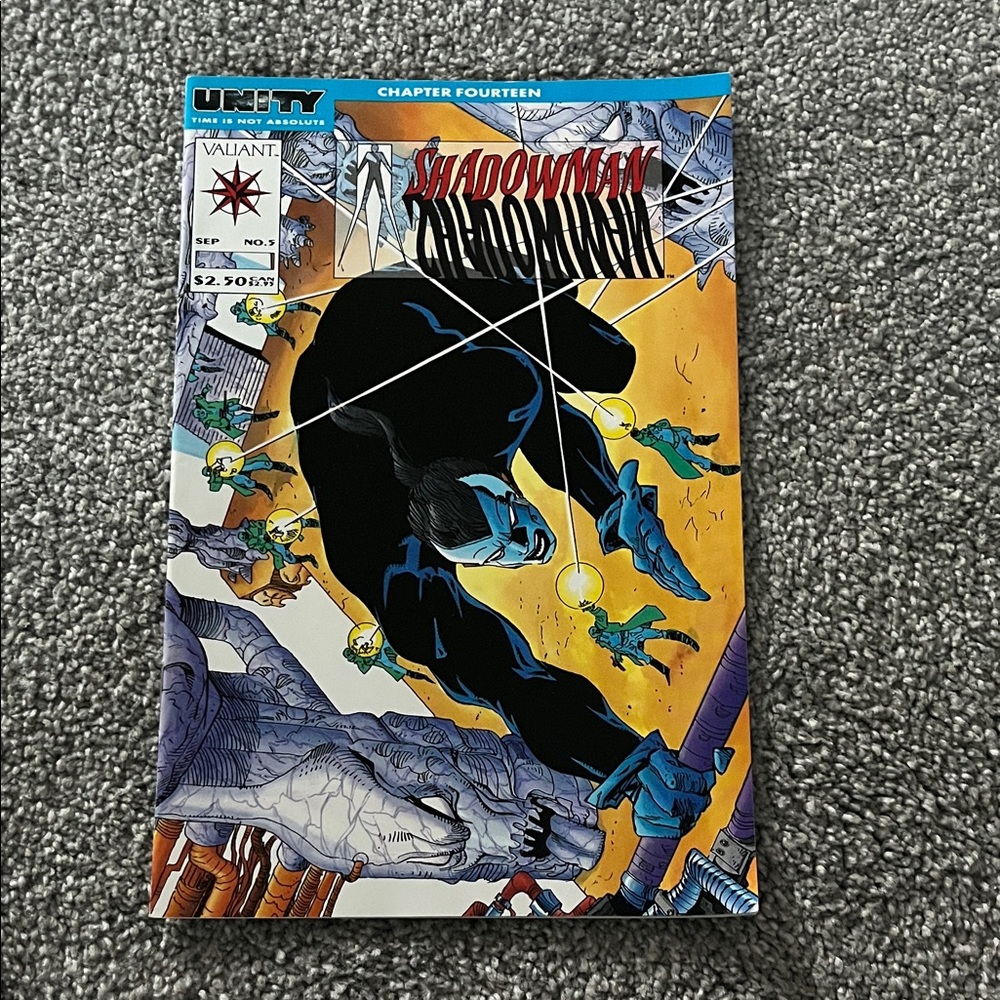 Shadowman Comic with Dynamic Blue and Black Cover
